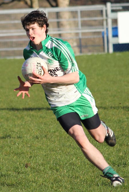 Action from the under 16 league game against Killybegs.