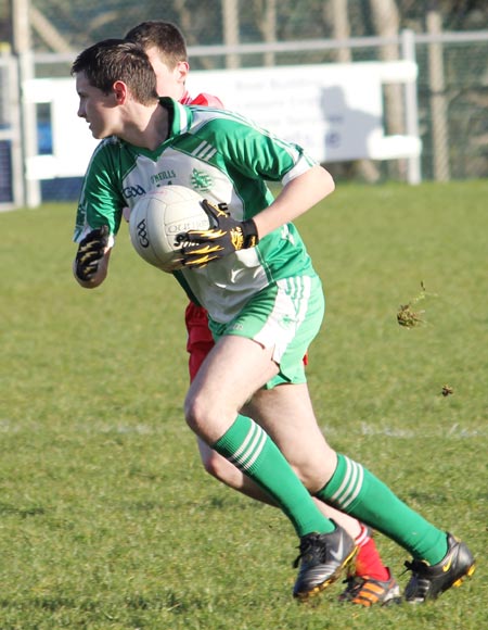 Action from the under 16 league game against Killybegs.