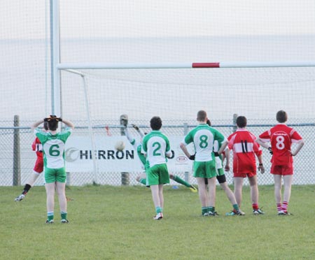 Action from the under 16 league game against Killybegs.