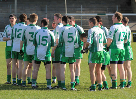 Action from the division three senior reserve football league match against Muff.