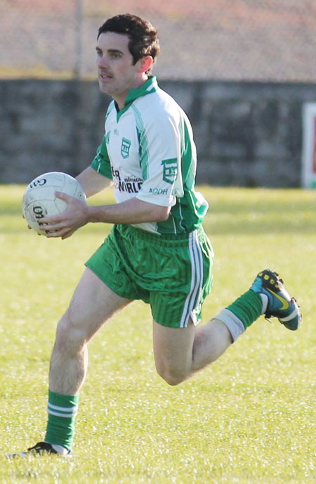 Action from the division three senior reserve football league match against Muff.