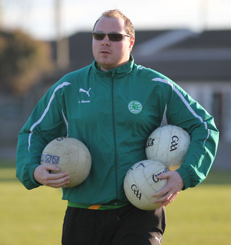 Action from the division three senior reserve football league match against Muff.