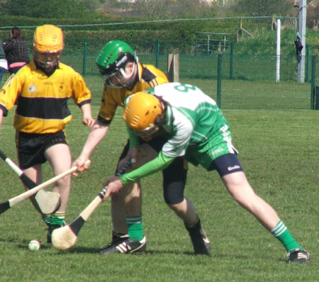 Action from the county under 14 Féile na nGael blitz in Carndonagh.