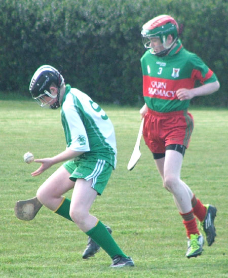 Action from the county under 14 Féile na nGael blitz in Carndonagh.