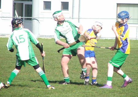 Action from the county under 14 Féile na nGael blitz in Carndonagh.