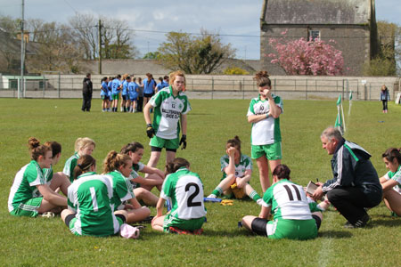 Action from the 2012 ladies senior match between Aodh Ruadh and Milford.