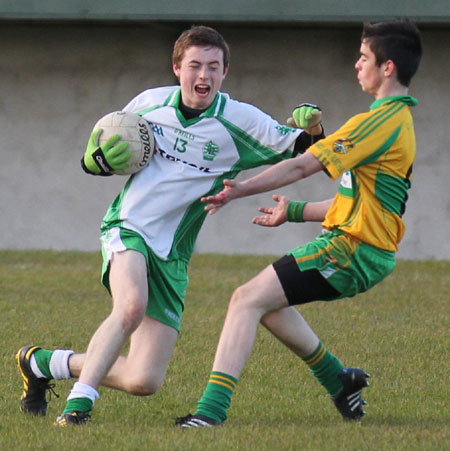 Action from the under 18 league game against Ardara.