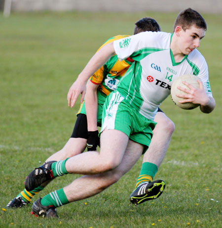 Action from the under 18 league game against Ardara.