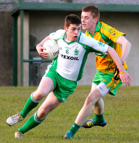 Action from the under 18 league game against Ardara.