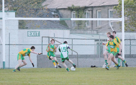 Action from the under 18 league game against Ardara.