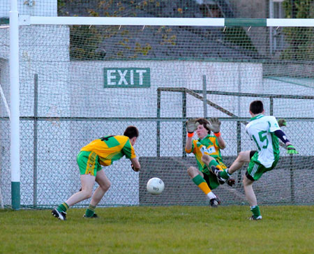 Action from the under 18 league game against Ardara.