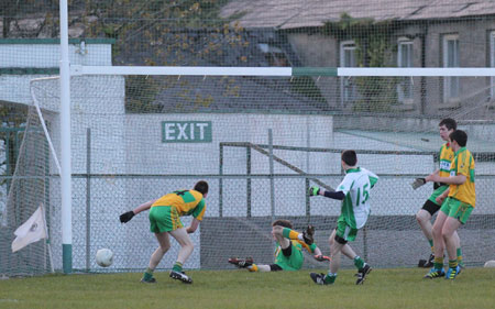 Action from the under 18 league game against Ardara.