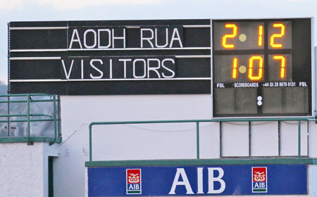 Action from the under 18 league game against Ardara.