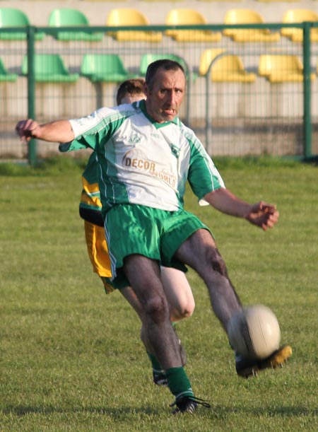 Action from the division three senior reserve football league match against Naomh Columba.