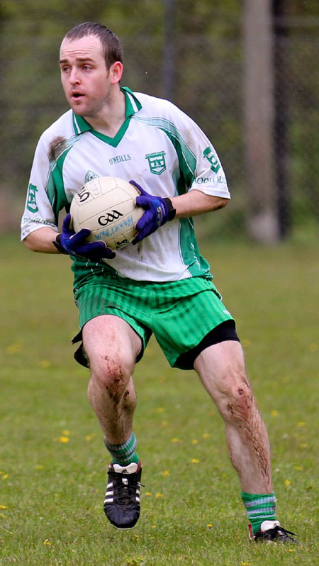 Action from the division three senior reserve football league match against Buncrana.