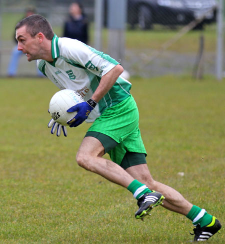 Action from the division three senior reserve football league match against Buncrana.