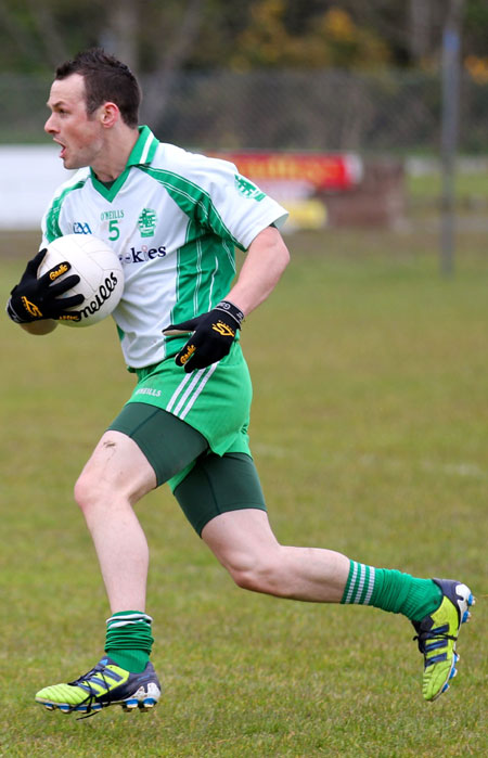 Action from the division three senior football league match against Buncrana.