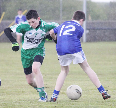 Action from the under 16 league game against Naomh Conaill.