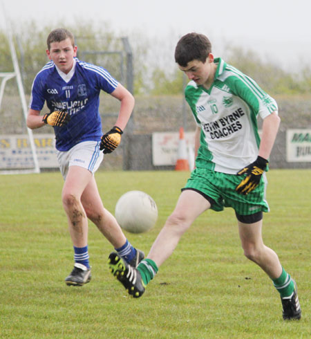 Action from the under 16 league game against Naomh Conaill.