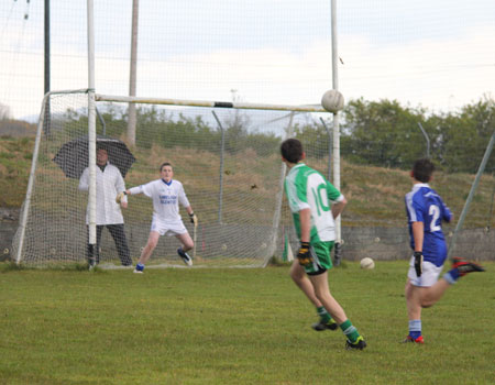 Action from the under 16 league game against Naomh Conaill.