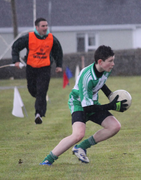 Action from the under 16 league game against Naomh Conaill.