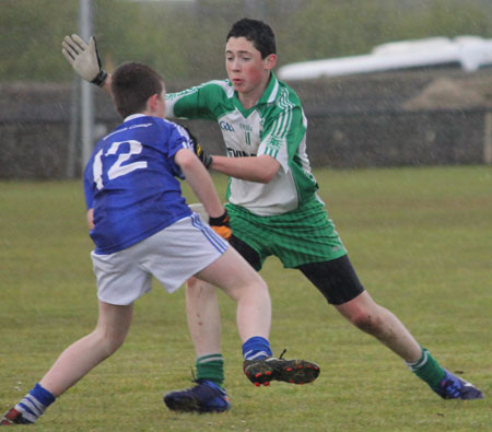 Action from the under 16 league game against Naomh Conaill.