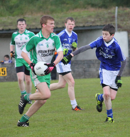 Action from the under 16 league game against Naomh Conaill.