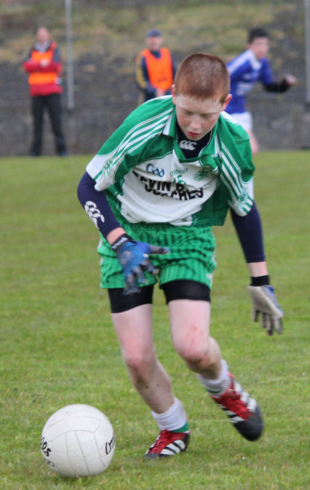 Action from the under 16 league game against Naomh Conaill.