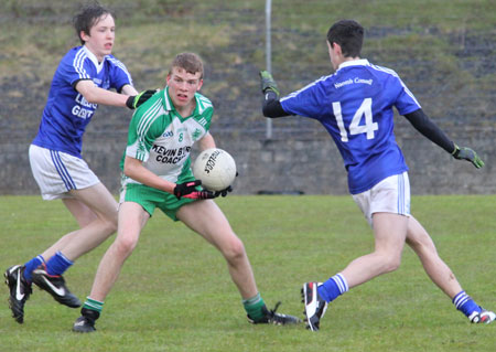 Action from the under 16 league game against Naomh Conaill.