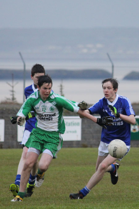 Action from the under 16 league game against Naomh Conaill.