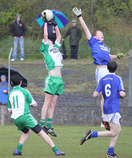 Action from the under 16 league game against Naomh Conaill.