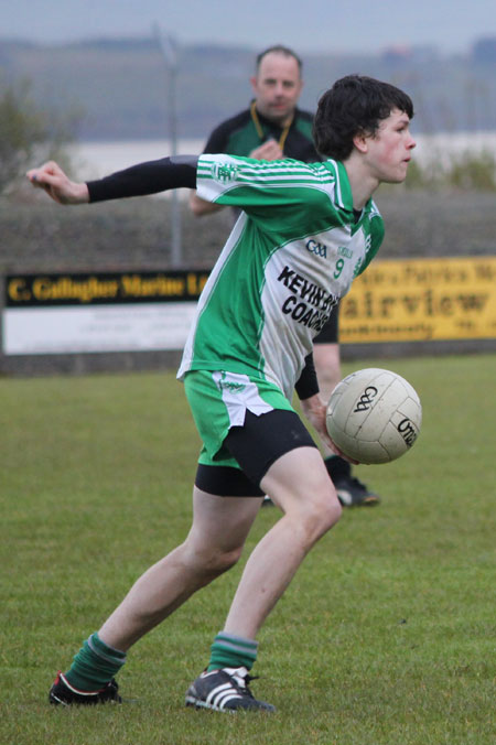 Action from the under 16 league game against Naomh Conaill.