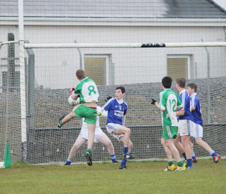 Action from the under 16 league game against Naomh Conaill.