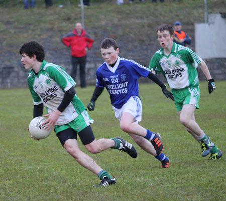 Action from the under 16 league game against Naomh Conaill.