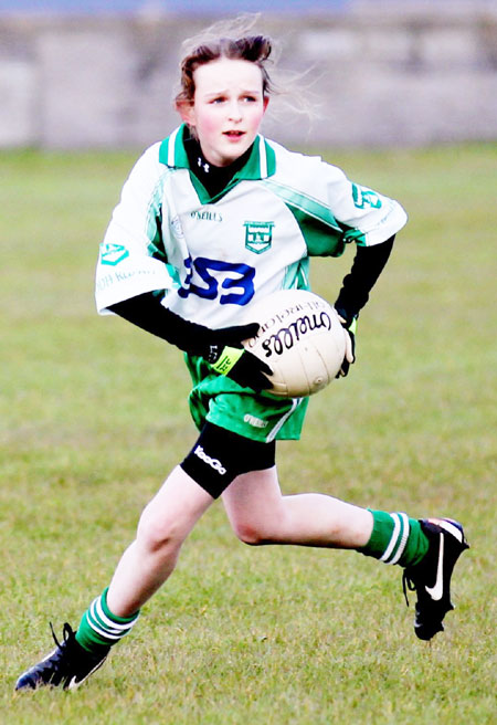 Action from the 2012 ladies under 14 match between Aodh Ruadh and Bundoran.