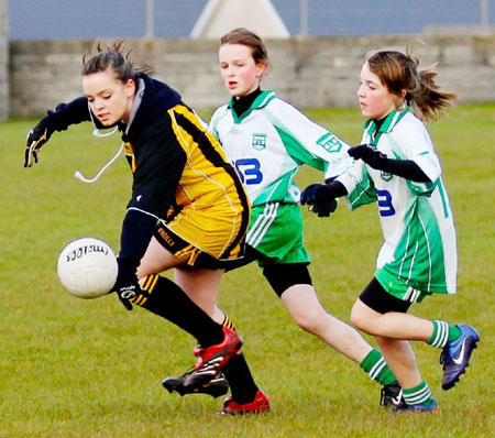 Action from the 2012 ladies under 14 match between Aodh Ruadh and Bundoran.