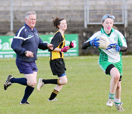 Action from the 2012 ladies under 14 match between Aodh Ruadh and Bundoran.