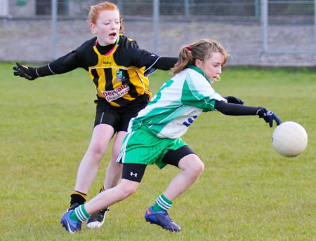 Action from the 2012 ladies under 14 match between Aodh Ruadh and Bundoran.