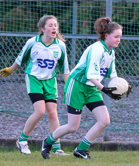 Action from the 2012 ladies under 14 match between Aodh Ruadh and Bundoran.