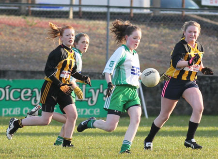 Action from the 2012 ladies under 14 match between Aodh Ruadh and Bundoran.