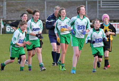 Action from the 2012 ladies under 14 match between Aodh Ruadh and Bundoran.