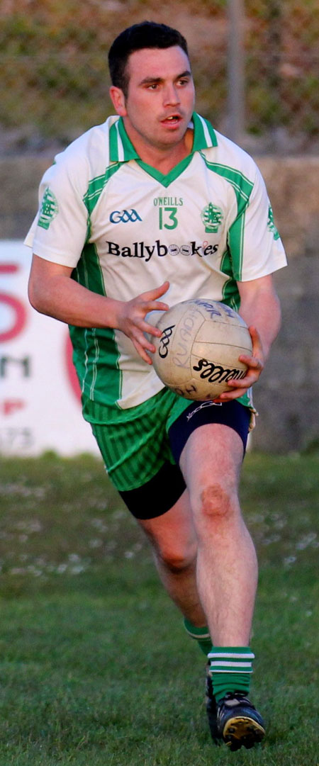 Action from the division three senior football league match against Urris.