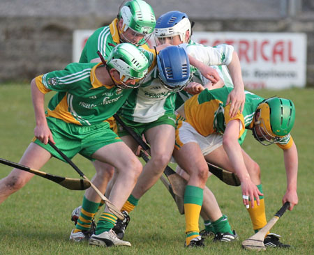 Action from the county under 18 game against Buncrana.