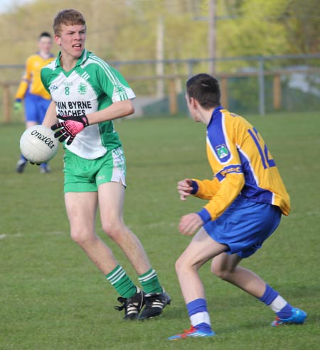 Action from the under 16 county league semi-final between Aodh Ruadh and Burt.