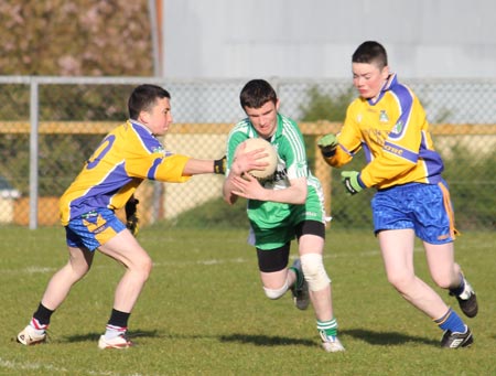 Action from the under 16 county league semi-final between Aodh Ruadh and Burt.