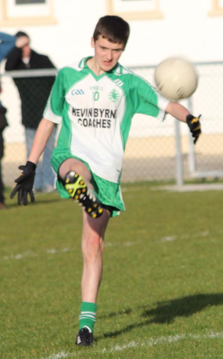 Action from the under 16 county league semi-final between Aodh Ruadh and Burt.