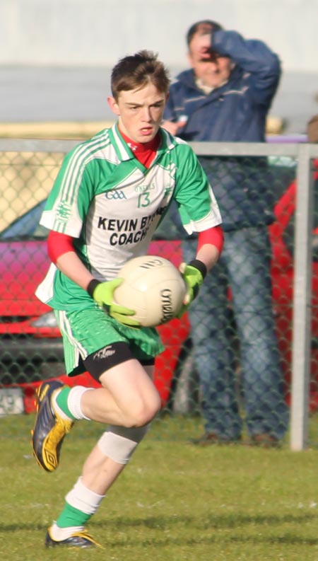 Action from the under 16 county league semi-final between Aodh Ruadh and Burt.