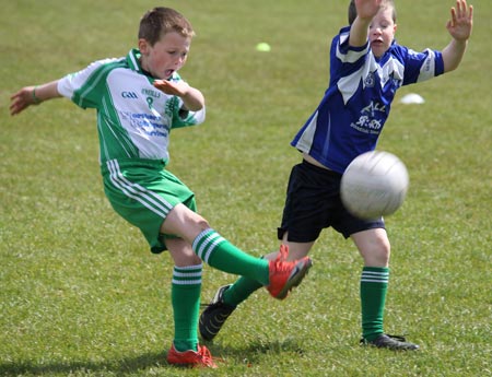 Action from the under 8 county blitz in Father Tierney Park.