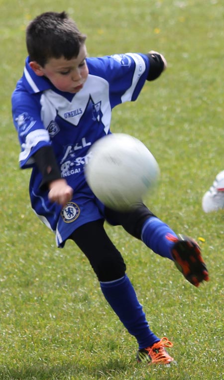 Action from the under 8 county blitz in Father Tierney Park.