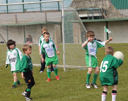 Action from the under 8 county blitz in Father Tierney Park.